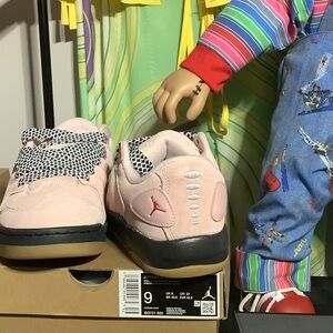 Jordan new ds size 9m 10.5w Light Pink and Black Sneakers